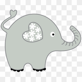 Clip Elephant Ears Clipart - Baby Grey Elephant Png, Transparent Png