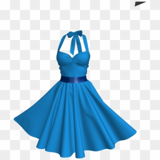 Blue Women Dress Clothes Hd Image - Blue Dress Png, Transparent Png