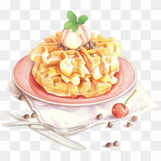 Pancake Clipart Watercolor - Food Watercolor, HD Png Download