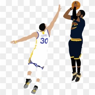 Steph Curry Shooting Png - Kyrie Irving Shot Over Curry, Transparent Png
