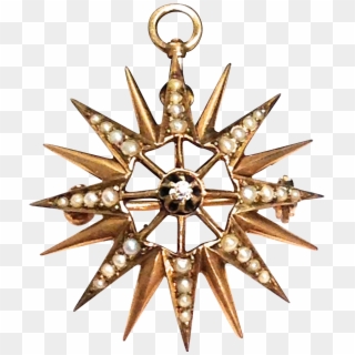 Download Gold Starburst Png Clipart - Anglican Compass Rose, Transparent Png