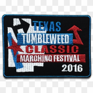 2016 Texas Tumbleweed Classic Marching Festival Patch - Label, HD Png Download