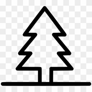 Park Tree Forest Comments - Christmas Tree Icon Outline, HD Png Download