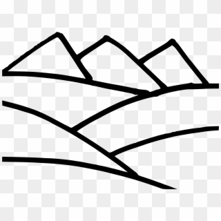 Mountain - Clip Art Mountain Outline, HD Png Download