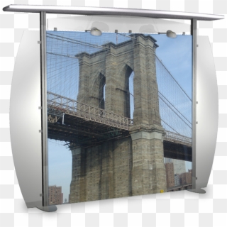 10 Foot Alumalite Modular Display With Straight Canopy - Brooklyn Bridge, HD Png Download