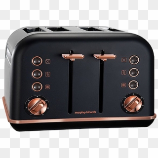 Morphy Richards Accents 4 Slice Toaster Rose Gold - Toaster 4 Slice Black, HD Png Download