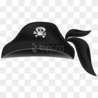 Black Pirate Hat Png - Pirate Hat Vector Png, Transparent Png