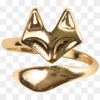 Sterling Forever 14k Gold Fox Ring - Ring, HD Png Download