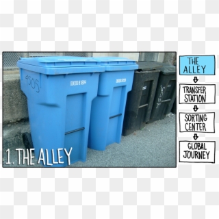 Not Everything Makes It Out Of The Alleyway - Blue Cart Recycling Chicago, HD Png Download