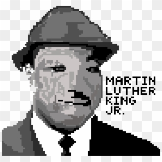 Happy Birthday Martin Luther King Jr - Martin Luther King Pixel, HD Png Download
