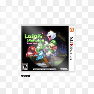 Dark Moon Box Art Cover - Luigi's Mansion: Dark Moon, HD Png Download