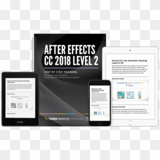 After Effects Level2 Cc2018 2x - Books Photoshop Cc, HD Png Download