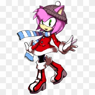 Amy Rose Images Amy Rose Winter Hd Wallpaper And Background - Cartoon, HD Png Download