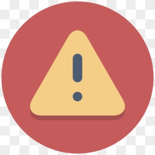 Open - Caution Round Icon, HD Png Download