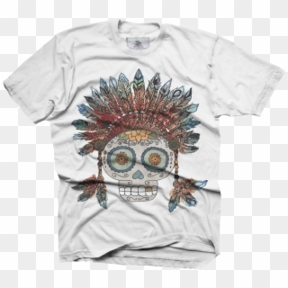 Dia De Los Muertos Skull - T Shirt, HD Png Download