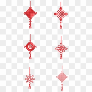 Holiday Decoration Red Chinese Knot Element Png And - Motif, Transparent Png