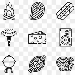 Bbq - Ice Cream Icons Png, Transparent Png