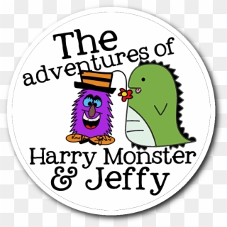 Harry Monster & Jeffy Logo Sticker The Adventures Of - Cartoon, HD Png Download