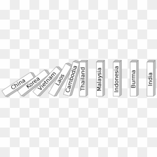 File - Domino Theory - Svg - Domino Theory Cold War, HD Png Download