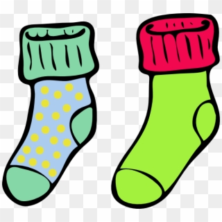 Image Freeuse Stock Crazy Sock Clipart - Socks Black And White Clipart, HD Png Download