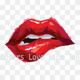Lipsense For Lips That Will Last Through Whatever Life - Red Lips Illustration, HD Png Download