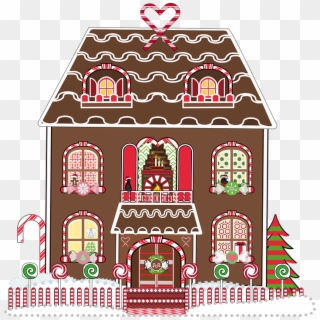 Graphic Gingerbread House Gingerbread Christmas - Casa De Gengibre Png, Transparent Png