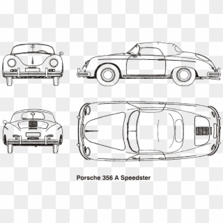 This Free Icons Png Design Of Porsche 356 A Speedster,, Transparent Png