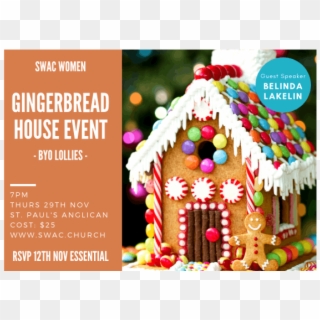 Join Us For A Special Night Of Fun And Creativity As - Gingerbread Man House Ideas, HD Png Download