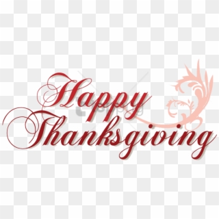 Free Png Download Happy Thanksgiving Transparent Background - Calligraphy, Png Download