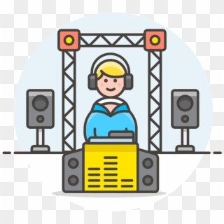 Dj Booth Icon - Cartoon, HD Png Download