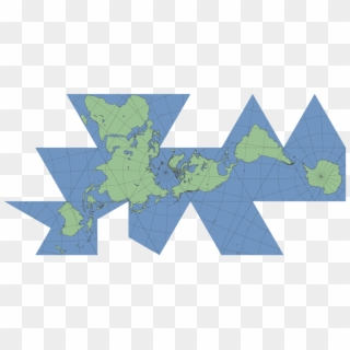 Dymaxion Projection - Dymaxion Map, HD Png Download