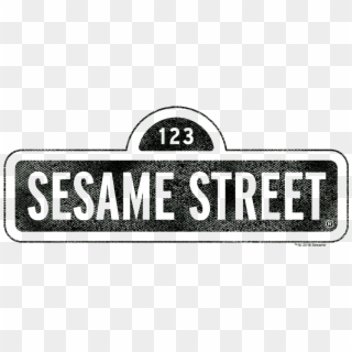 Sesame Street One Color Dark Kid's T Shirt - Sesame Street Sign, HD Png Download