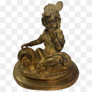 Krishna With Butter - Bronze Sculpture, HD Png Download