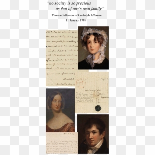 Mosaic Image Of Portraits And Handwritten Letters - Quotes From Martha Jefferson, HD Png Download