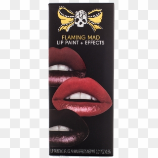 False Tattoo Junkee Flaming Mad Red Lip Paints Kit - Lip Gloss, HD Png Download