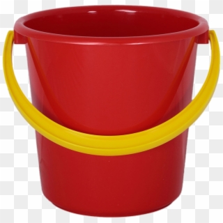Red Plastic Bucket - Plastic Bucket Png, Transparent Png