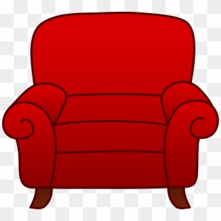 Red Armchair Clipart - Armchair Clipart, HD Png Download