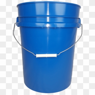 25 Gallon Plastic Bucket Chevron Blue - Bucket, HD Png Download