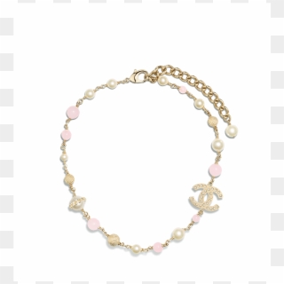 Necklace, Metal, Imitation Pearls, Resin & Diamantés-silver, - Bracelet, HD Png Download