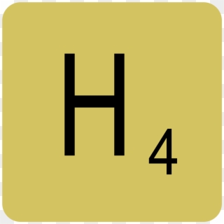 3d Scrabble Letter H, HD Png Download