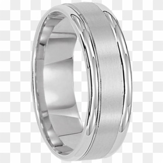 5 Mm Platinum With 18 Kt - Titanium Ring, HD Png Download