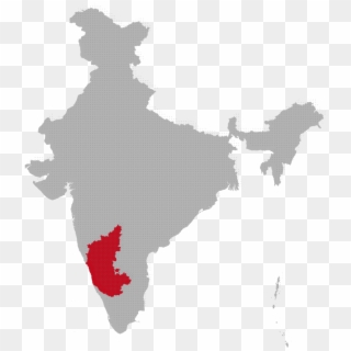 Karnataka Map Image - Kerala In India Map, HD Png Download