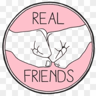 #real Friend #friends #forever - Sticker Real Friends, HD Png Download