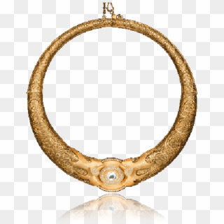 View View View View Yellow Gold Necklace With Central - Circle, HD Png Download