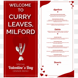 Curry Leaves Menu - Carmine, HD Png Download