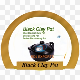 Black Clay Fish Curry Pot Black Cooking Pot Earthen - Microway, HD Png Download