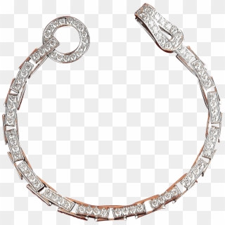 20 Ctw Diamond Agrafe Designer Bracelet ~ 18k Gold - Body Jewelry, HD Png Download