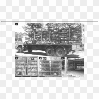 A) Photograph Of The Truck Container Side Loaded With - Trailer Truck, HD Png Download
