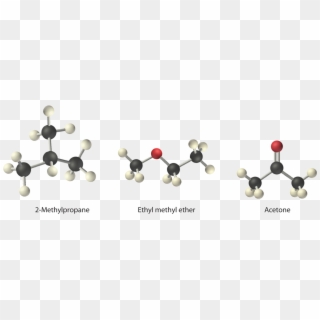 Arrange Ethyl Methyl Ether , 2-methylpropane [isobutane, - Methyl Ethyl Ether Model, HD Png Download