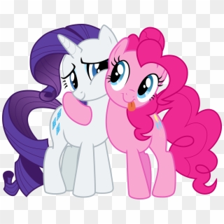Rarity Pinkie Pie Rainbow Dash Twilight Sparkle Applejack - My Little Pony Rarity And Pinkie Pie, HD Png Download